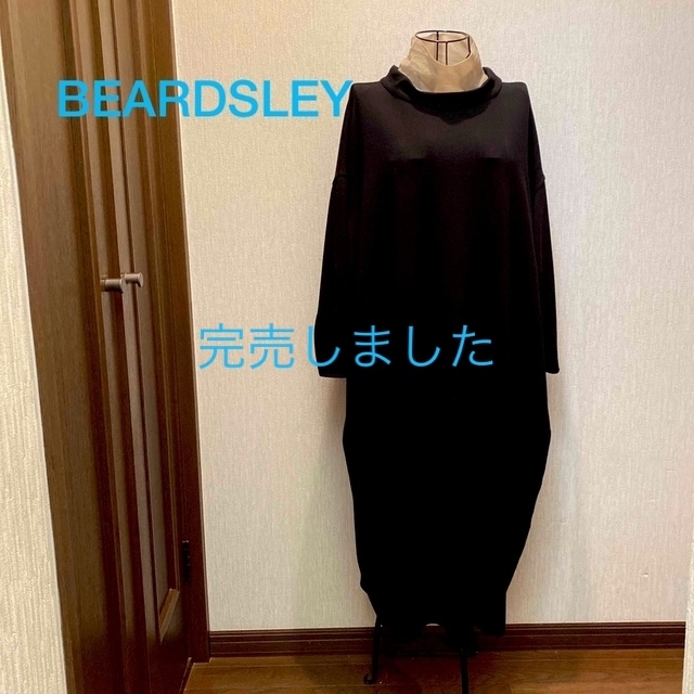 試着のみ　ビアズリー　BEARDSLEY  ブラックロングワンピース