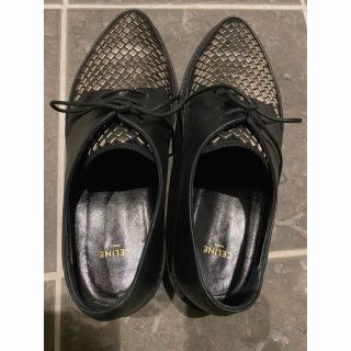 セリーヌバイエディスリマン  CREEPERS/クリーパーズ レザー切替 モンクストラップ レザーシューズ メンズ 40