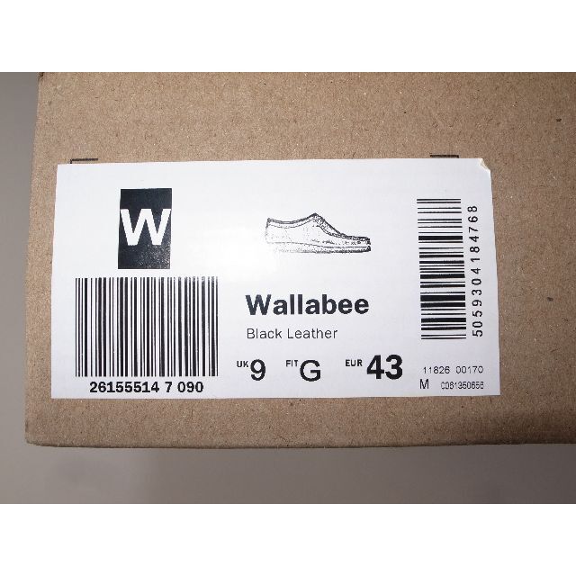 Clarks(クラークス)のクラークス WALLABEE ワラビー black UK9 27cm レザー メンズの靴/シューズ(ブーツ)の商品写真