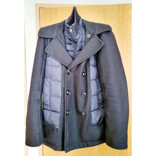 モンクレール(MONCLER)のMONCLER GIRAUDY サイズ0 美品 ダウンコート  ネイビー(ダウンジャケット)