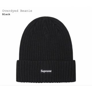 シュプリーム(Supreme)のSupreme Overdyed Beanie ビーニー ニットキャップ 黒(ニット帽/ビーニー)