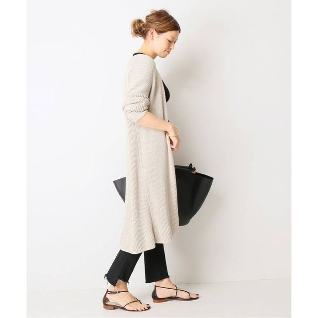 低価在庫あ DEUXIEME CLASSE - 完売!Lily Linen ロングカーディガンの