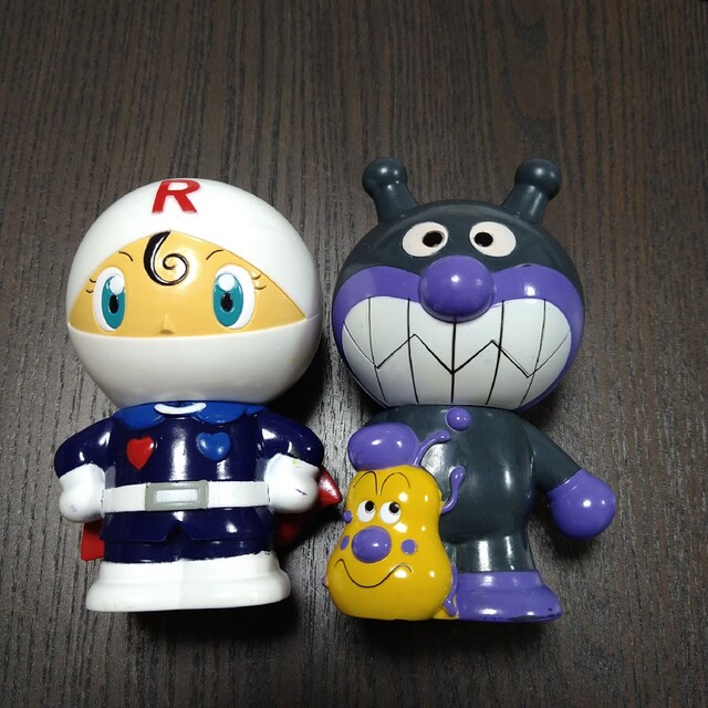 アンパンマン ソフビ人形 ピープー ばいきんまん ロールパンナ アンパンマン ソフビ人形 ピープー ばいきんまん ロールパンナ
