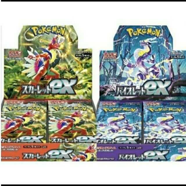 Box/デッキ/パックポケモンカード スカーレットex バイオレットex 24ボックス シュリンク付き