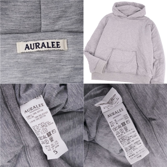 美品 オーラリー AURALEE パーカー フーディー DOUBLE CLOTH PUFFER