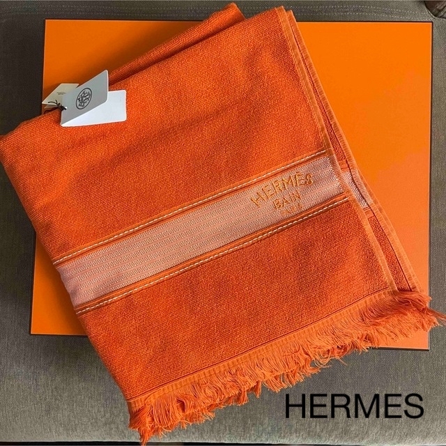 HERMES エルメス ビーチタオル ヨッティング ベージュ サーブル-