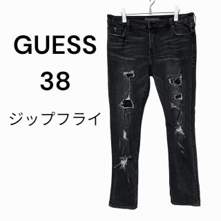 ゲス(GUESS)のゲス　GUESS スキニー　スキニージーンズ　古着　38ダメージ加工　古着(デニム/ジーンズ)