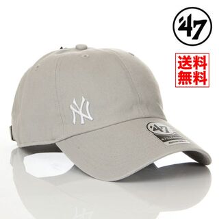 フォーティセブン(47 Brand)の【新品】47BRAND キャップ ヤンキース 帽子 グレー メンズ レディース(キャップ)