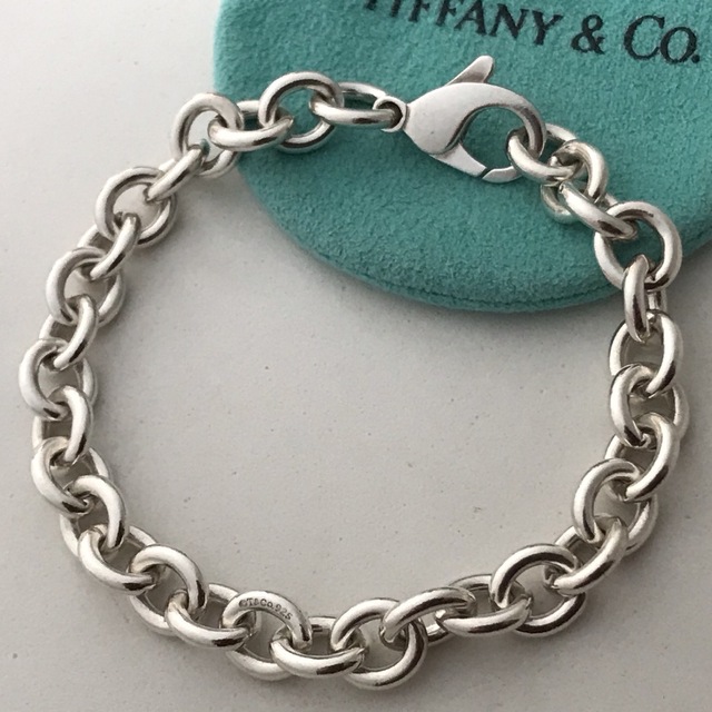 Tiffany ヴィンテージ ラウンド クラスプ リンク ブレスレット希少美品