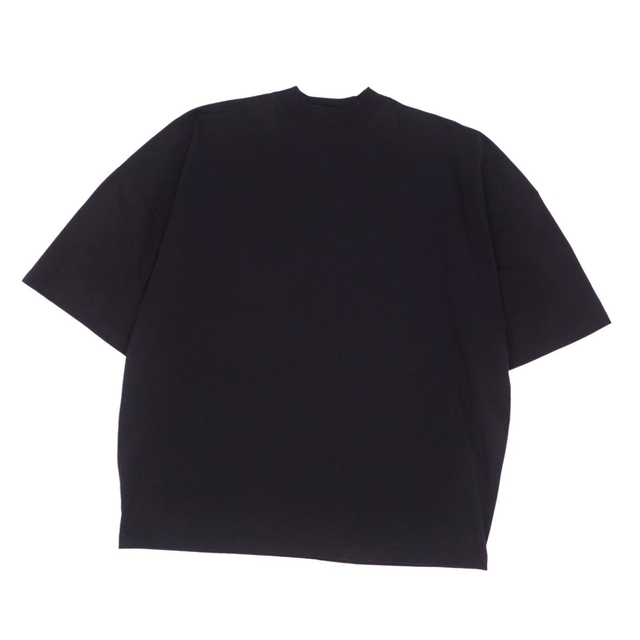 約69cm肩幅美品 ジルサンダー JIL SANDER Tシャツ コットン オーバーサイズ カットソー モックネック メンズ トップス S ブラック