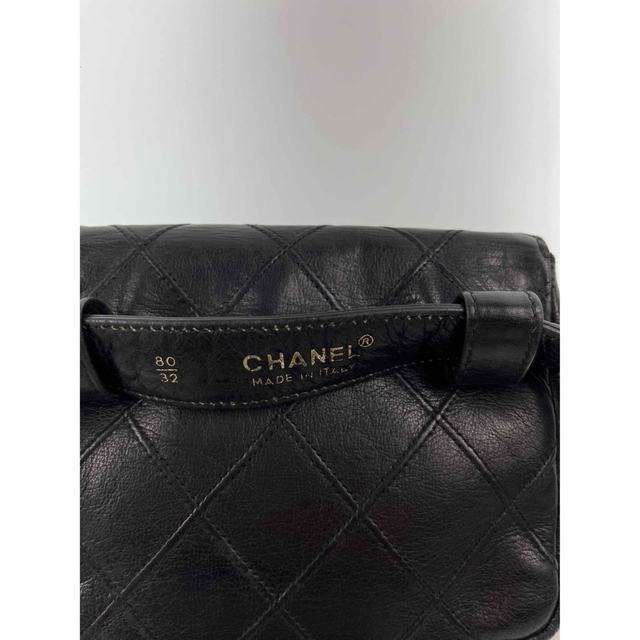 CHANEL(シャネル)のシャネル ウエストポーチ マトラッセ ラムスキン ブラック 2番台 レディースのバッグ(ボディバッグ/ウエストポーチ)の商品写真