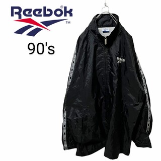 リーボック(Reebok)の【Reebok】90's サイドラインロゴ ナイロンジャケット A-216(ナイロンジャケット)