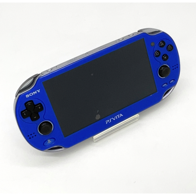 PlayStation Vita(プレイステーションヴィータ)のPSVita 3 サファイアブルー 限定版 (PCH1100 AB04)【美品】 エンタメ/ホビーのゲームソフト/ゲーム機本体(家庭用ゲーム機本体)の商品写真