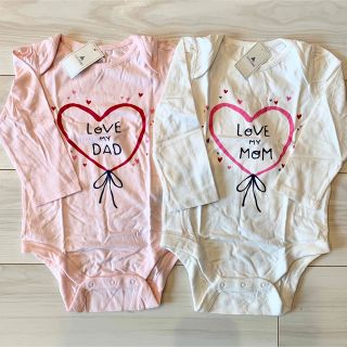 ベビーギャップ(babyGAP)の【新品】babygap ロンパース2枚セット 80(ロンパース)