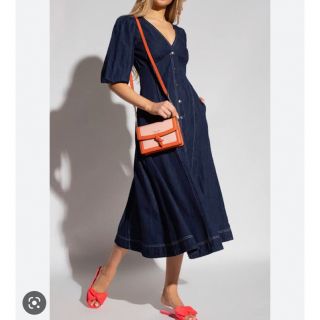 kate spade♠デニム釦フロントドレス♠インディゴ