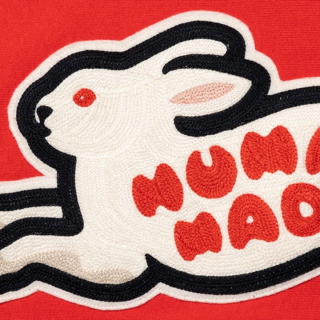 S HUMAN MADE RABBIT パーカー HOODIE RED