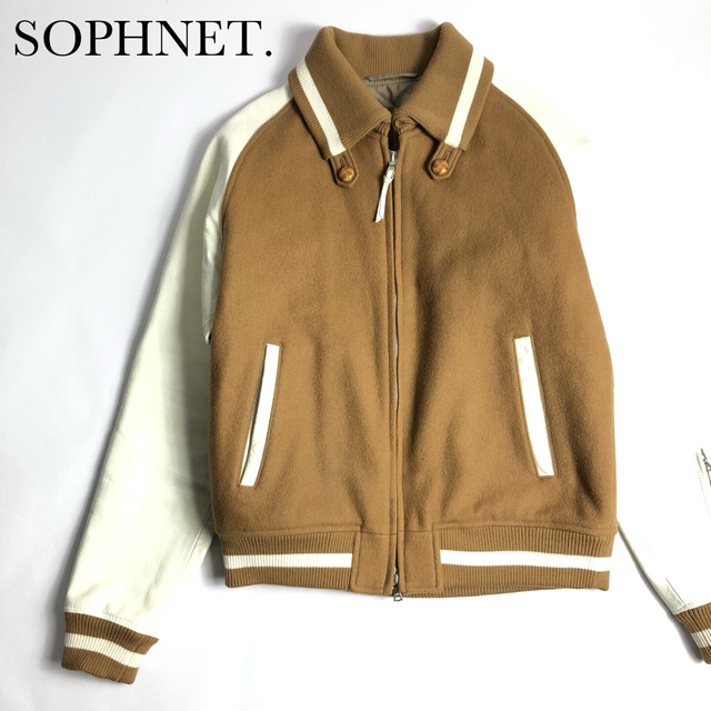 SOPHNET ソフネット スタジャン ブルゾン メンズ 本革 ジャケット