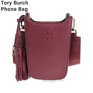 トリーバーチ(Tory Burch)の【ToryBurch】トリーバーチ レザー スマホショルダーバッグ Wine(ショルダーバッグ)