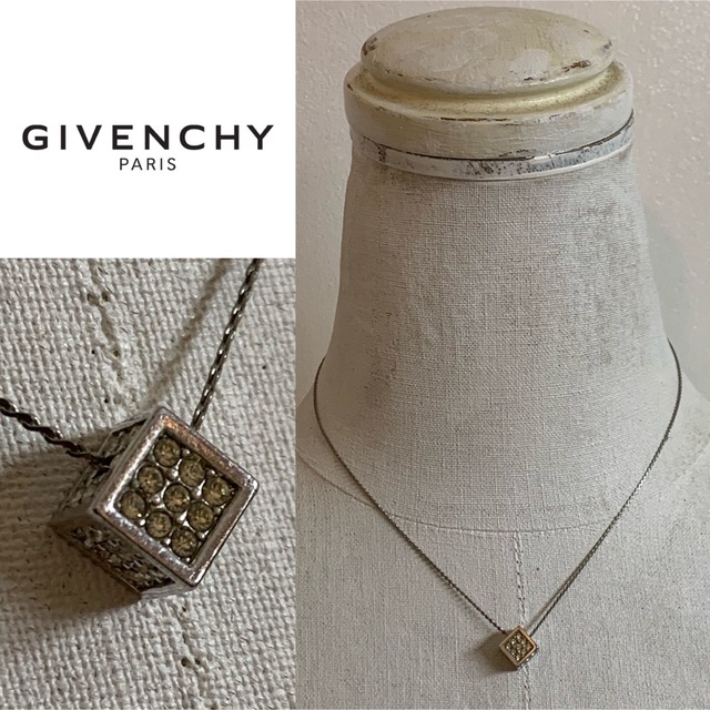 GIVENCHY VINTAGE 1981s キューブトップ チェーンネックレス 【返品
