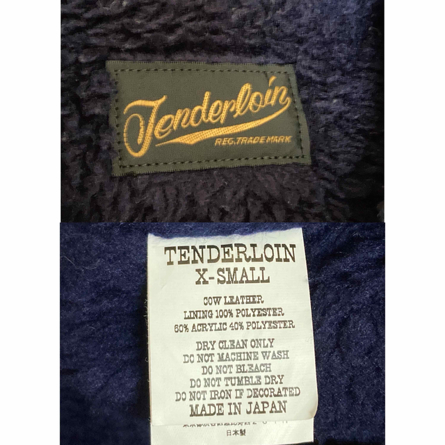 TENDERLOIN(テンダーロイン)のテンダーロイン サドル スウェード ジャケット ネイビー  メンズのジャケット/アウター(レザージャケット)の商品写真