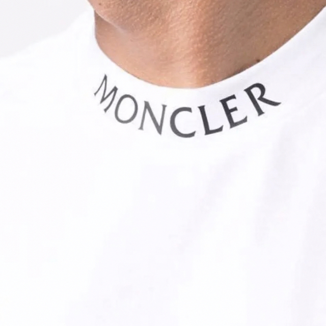 ☆最新作☆ MONCLER Tシャツ Ｌ モンクレール ロゴ ホワイト 完売-