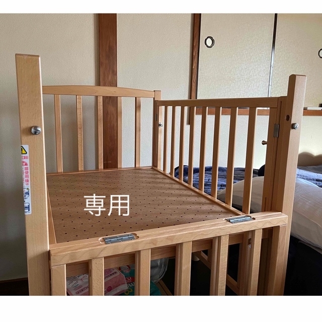 yamasakiベビーベッド キッズ/ベビー/マタニティの寝具/家具(ベビーベッド)の商品写真