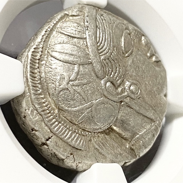 定番 440-404年 古代 ギリシャ アテナ NGC 銀貨 アンティーク コインの ...