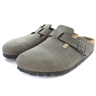 ビルケンシュトック(BIRKENSTOCK)のビルケンシュトック ボストン スリッポン サンダル 24cm グレー(サンダル)