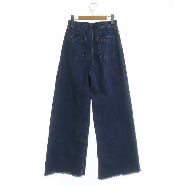 moussy(マウジー)のマウジー FRONT TUCK WIDE DENIM デニムパンツ ジーンズ レディースのパンツ(デニム/ジーンズ)の商品写真