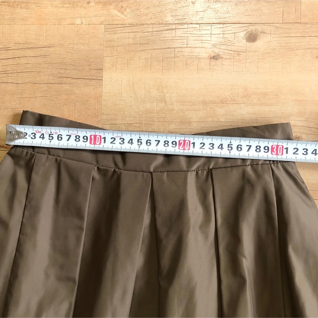Spick and Span Noble(スピックアンドスパンノーブル)の美品★NOBLE フレアスカート 膝丈 38 茶色 レディースのスカート(ひざ丈スカート)の商品写真
