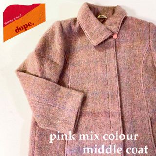 ▼ mix wool rétro pink jacket ▼(チェスターコート)