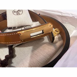 Hermes - エルメス ケリーベルト ゴールド金具の通販 by m