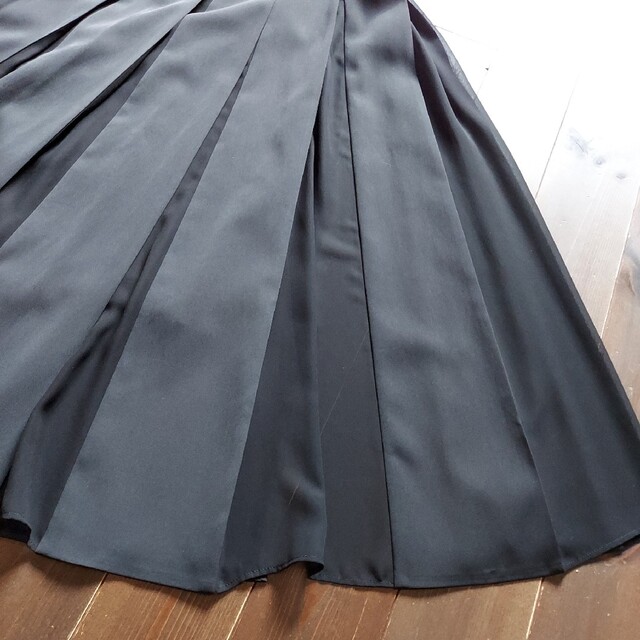 ライトブラウン/ブラック 【PRADA】正規店購入品 フレアスカート38