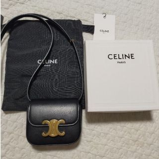 celine - CELINE セリーヌ ミニトリオンフ シャイニーカーフスキン ...