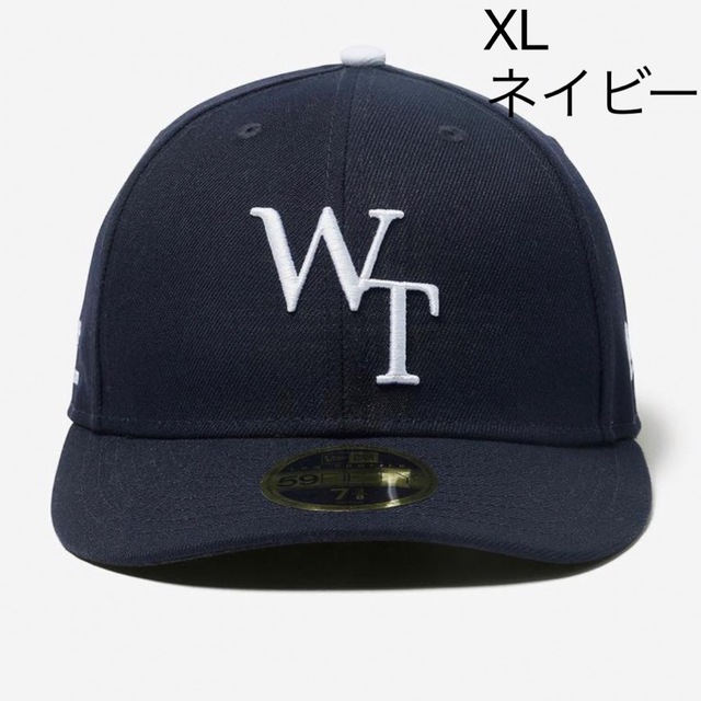 wtaps newera キャップ　ネイビー　L