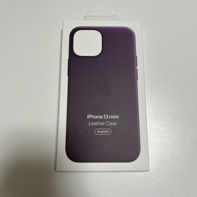Apple(アップル)のiphone13mini 純正レザーケース　ダークチェリー スマホ/家電/カメラのスマホアクセサリー(iPhoneケース)の商品写真
