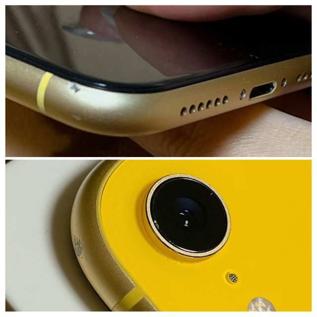 iPhone(アイフォーン)のiphoneXR 64GB イエロー simフリー スマホ/家電/カメラのスマートフォン/携帯電話(スマートフォン本体)の商品写真