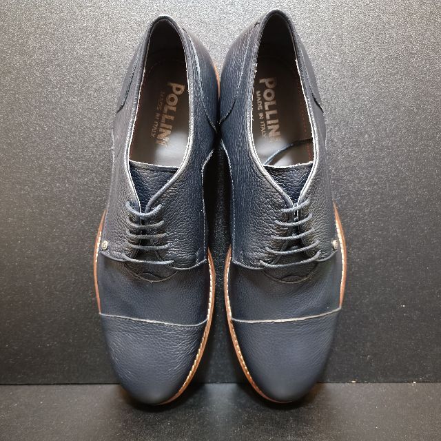 ポリーニ（POLLINI） イタリア製革靴 青 EU42