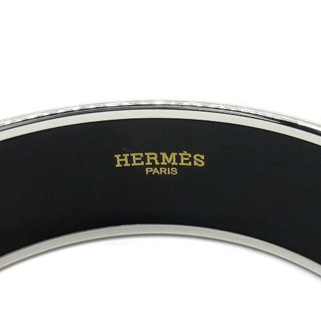 Hermes(エルメス)のエルメス エマイユGM バングル ブレスレット 七宝焼 ホース 馬柄 シルバー レディースのアクセサリー(ブレスレット/バングル)の商品写真