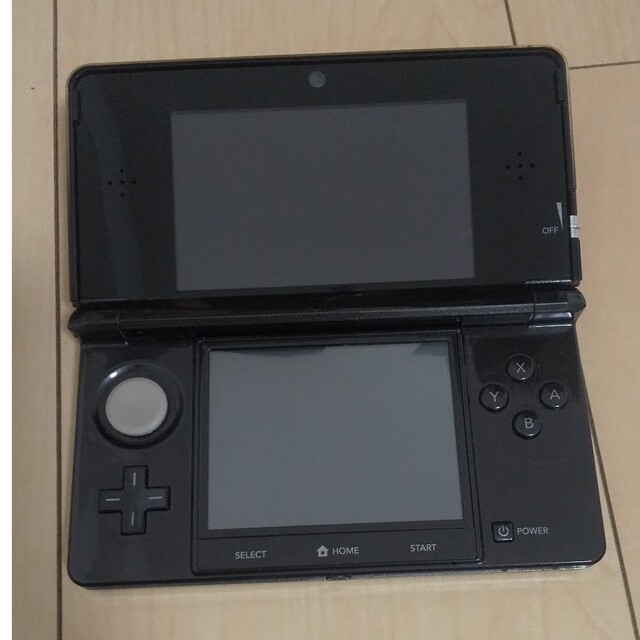 Nintendo3DS【ブラック箱なし、充電器あり】 - 携帯用ゲーム機本体