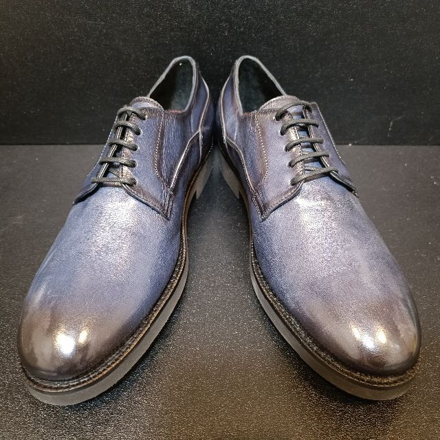 ポリーニ（POLLINI） イタリア製革靴 青 EU42