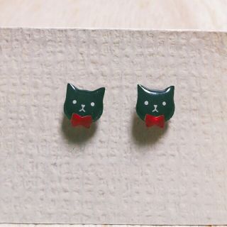 No.2001 黒猫のピアス☆(ピアス)