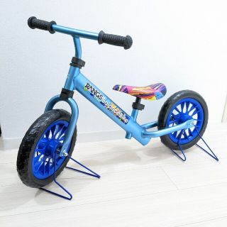 ラングス ジャパン バランスバイク アルミボディ ブルー 2kg スタンド付き(自転車)