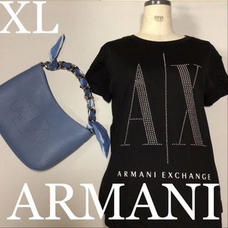 アルマーニエクスチェンジ(ARMANI EXCHANGE)の洗練されたデザイン　アルマーニエクスチェンジ　スタッズICON Tシャツ　XL(Tシャツ(半袖/袖なし))