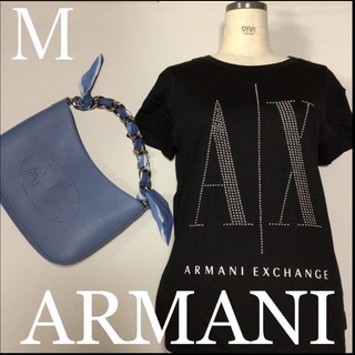 アルマーニエクスチェンジ(ARMANI EXCHANGE)の洗練されたデザイン　アルマーニエクスチェンジ　スタッズICON Tシャツ　M(Tシャツ(半袖/袖なし))