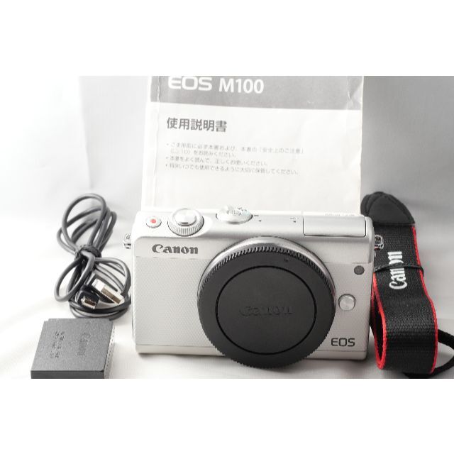 取扱説明書付き！Canon ミラーレス一眼カメラ EOS M100 ボディ