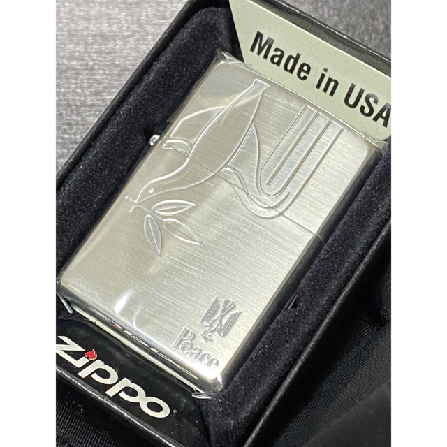 zippo ピース シルバー刻印 限定品 希少モデル 2015年製