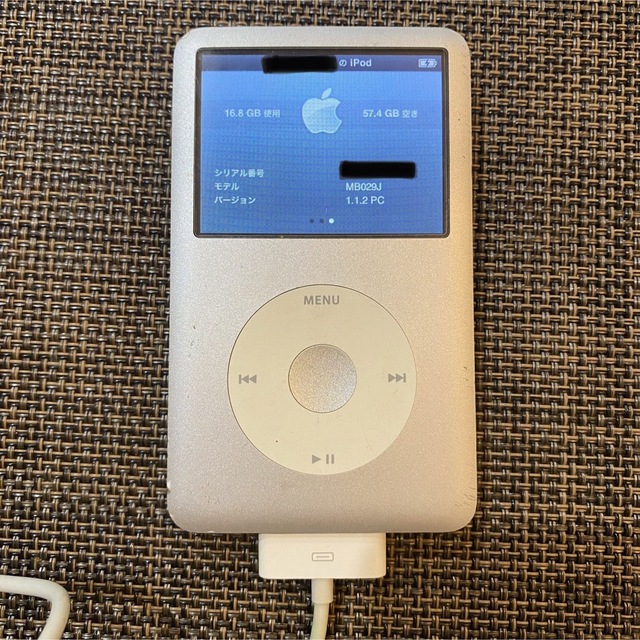 iPod(アイポッド)のiPod classic MB029J ／ 80GB スマホ/家電/カメラのオーディオ機器(ポータブルプレーヤー)の商品写真