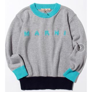 マルニ(Marni)のMARNI マルニ バイカラーニット 14ロゴニット 試着のみ(ニット/セーター)