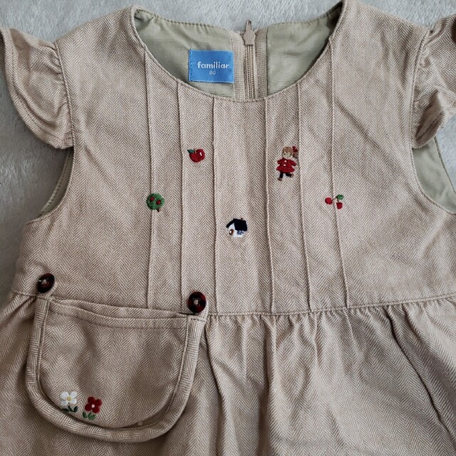 ファミリア 刺繍ワンピース-